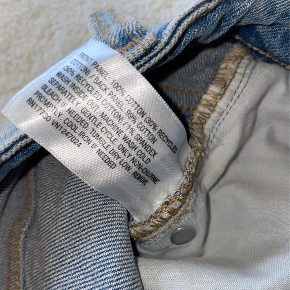 wild fable Light Blue Denim Cutoff Mid Rise Shorts - Picture 3 of 6